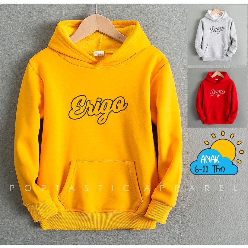 ERIGO Sweater Hoodie anak Laki-laki perempuan LOGO