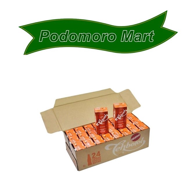 

DISKON - (BISA COD) teh botol kemasan kotak 200ml x24 pcs sosro