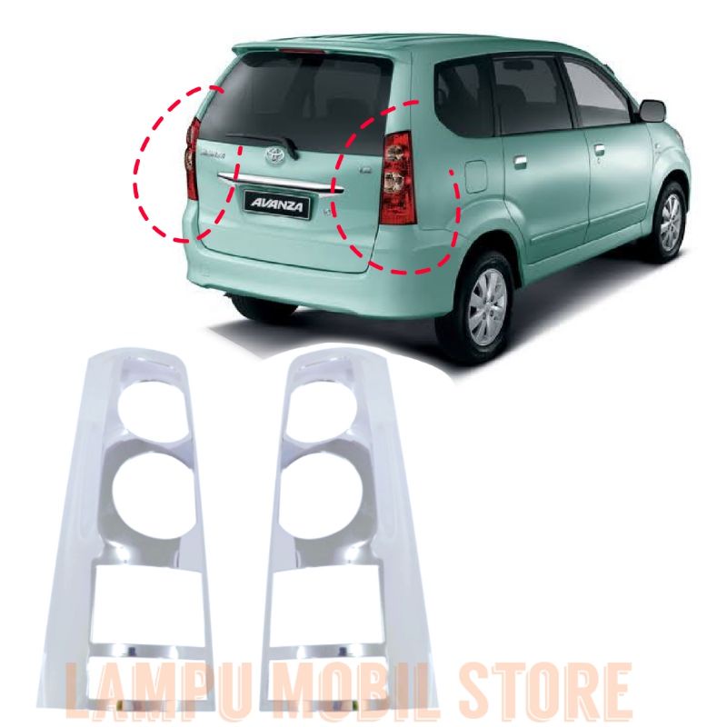 Garnish Lampu Belakang Cover Stop Lamp Toyota Avanza Daihatsu Xenia 2006-2010
