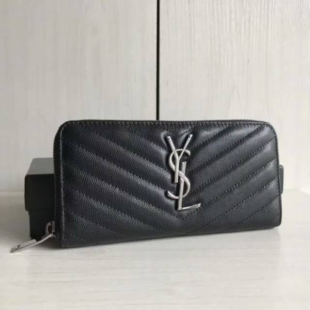 YSL LOULOU ZIP AROUND WALLET / DOMPET WANITA / SUPER MIRROR QUALITY