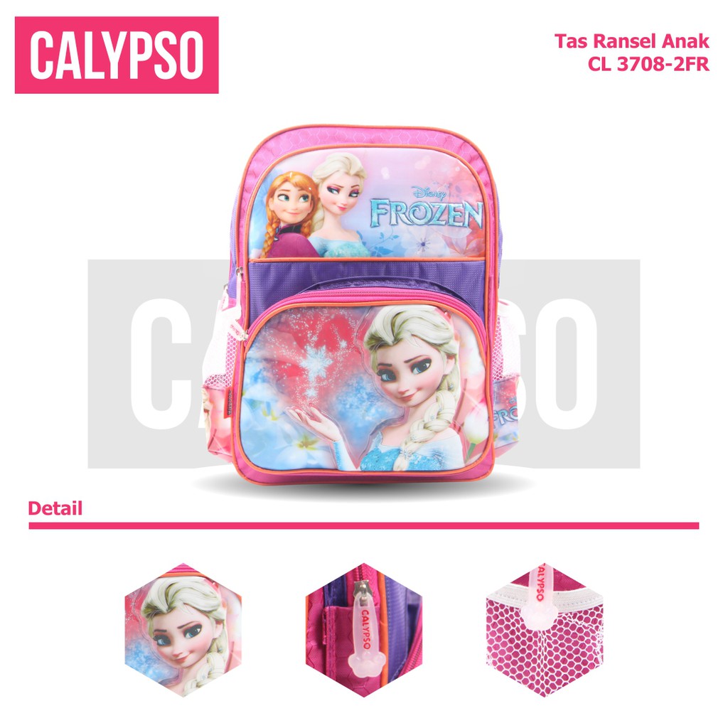 [KLIKTAS] Tas Ransel Anak Perempuan Gambar Frozen TK Paud Calypso 3708 - Tas sekolah / Backpack anak