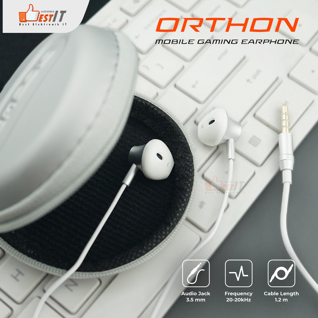 Earphone Mobile Gaming NYK EG 03 Orthon Gratis Pouch Bag