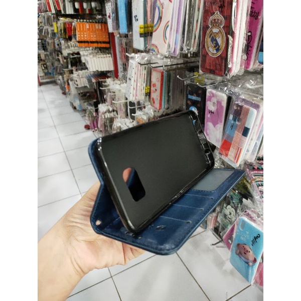 Samsung S7 Edge Silikon Flip Cover Wallet Leather Card Premium Case Kulit