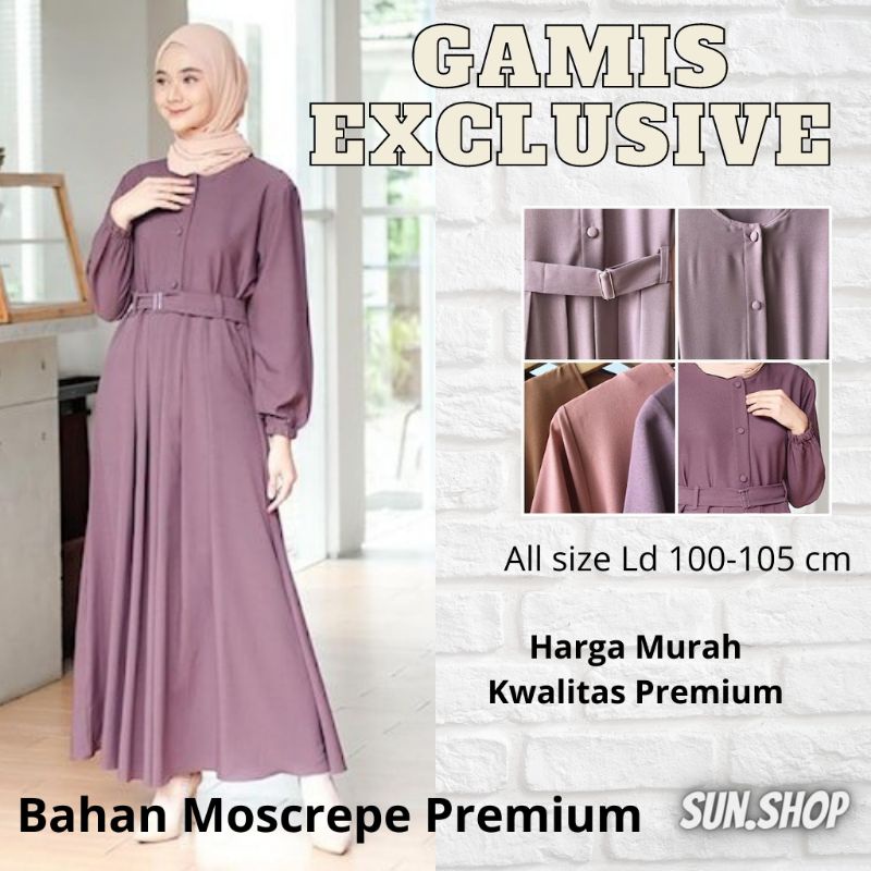 Gamis Exclusive Terbaru Gamis Remaja Gamis Dewasa - Ungu Lilac