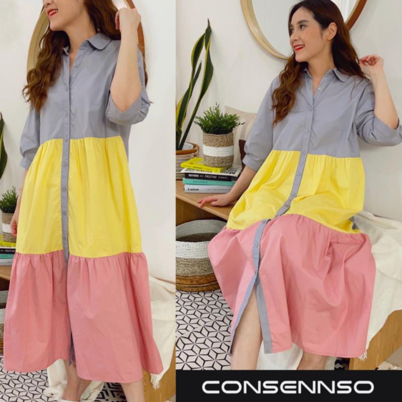 Consennso colourbox  shirt dress