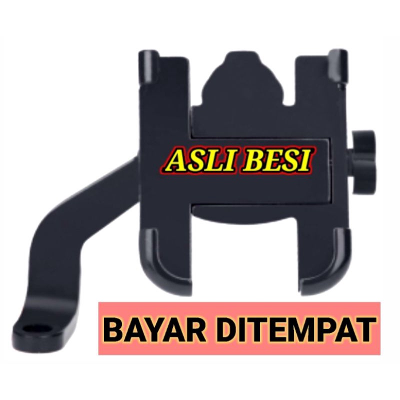 HOLDER HP MOTOR FULL BESI SPION MOTOR KESELURUHAN BESI OTOHEROES TERMURAH ORIGINAL