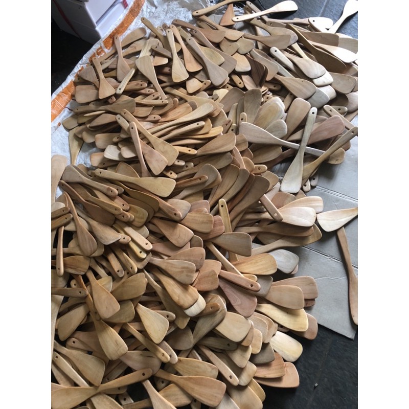 centong spatula teflon sutil sodet kayu mahoni