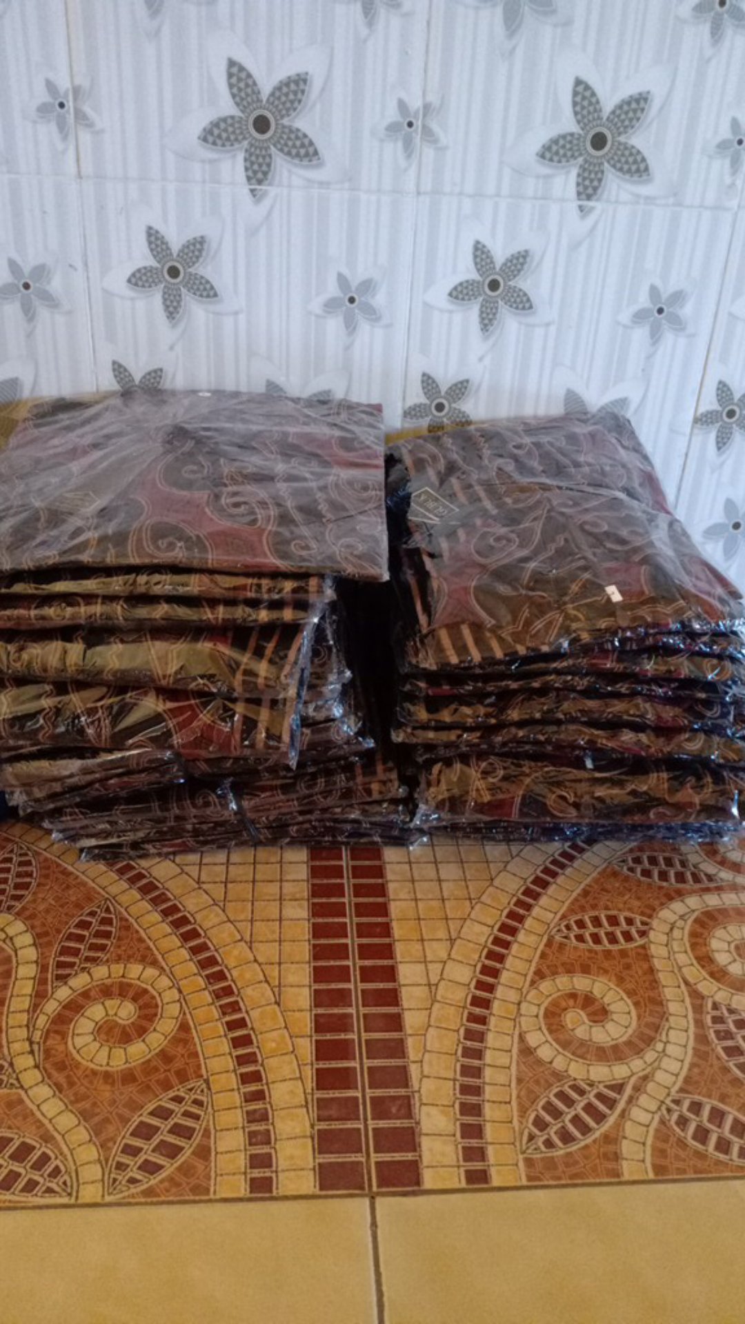 Tunik Batik Liris Merah M - Jumbo