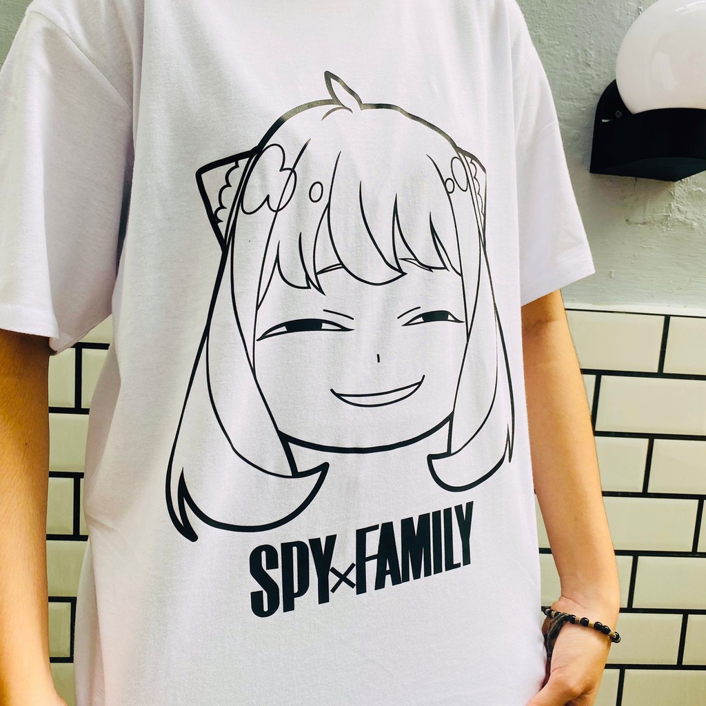 Tshirt Anya Smile  Line Art SPY X Family Anime Manga Premium Unisex