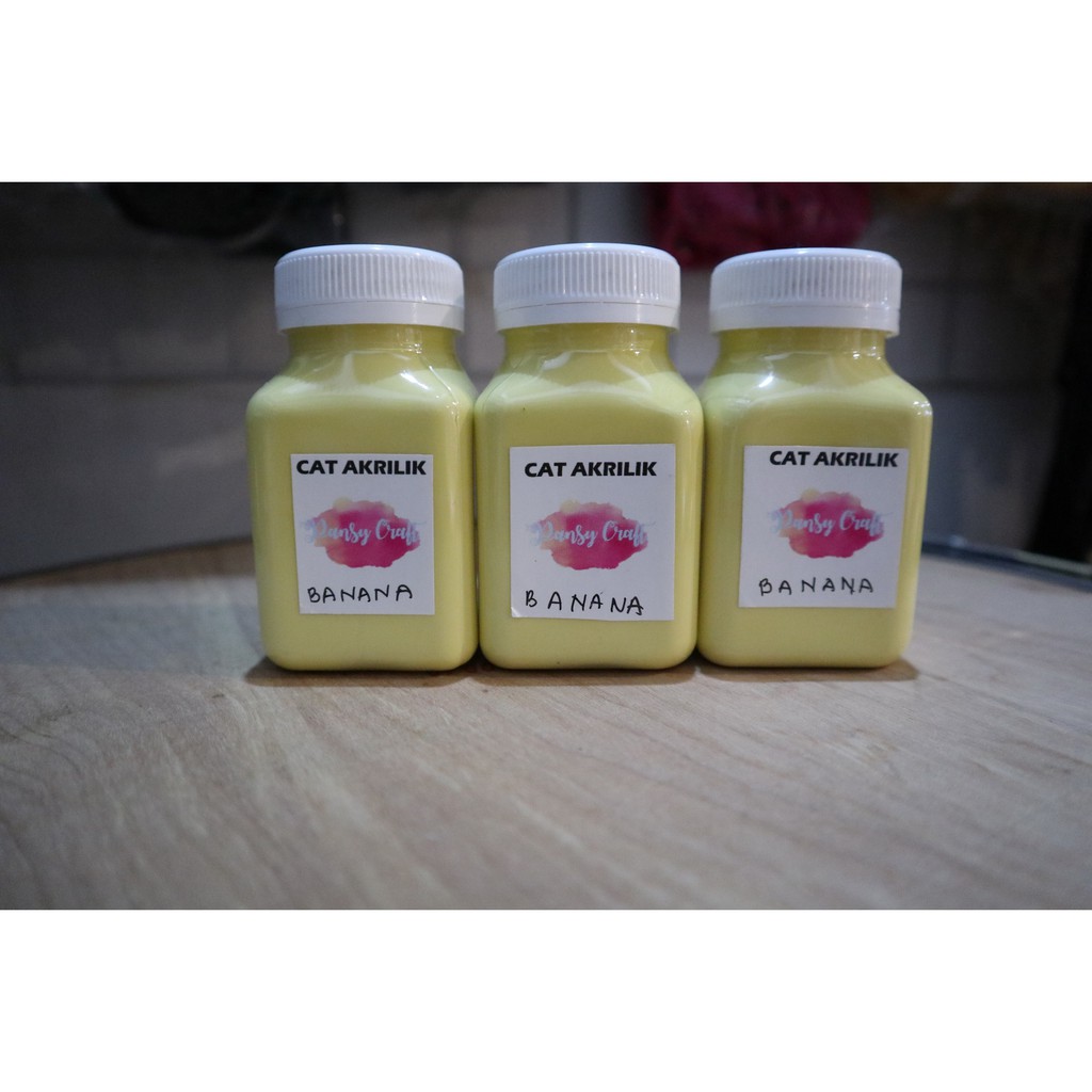 

Cat Akrilik Biasa Banana kemasan 100ml