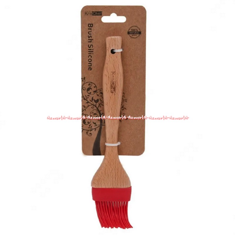 Krischef Brush Silicone Kuas Oles Kue Bumbu Dapur Bahan Plastik Warna Merah Red Kris Chef