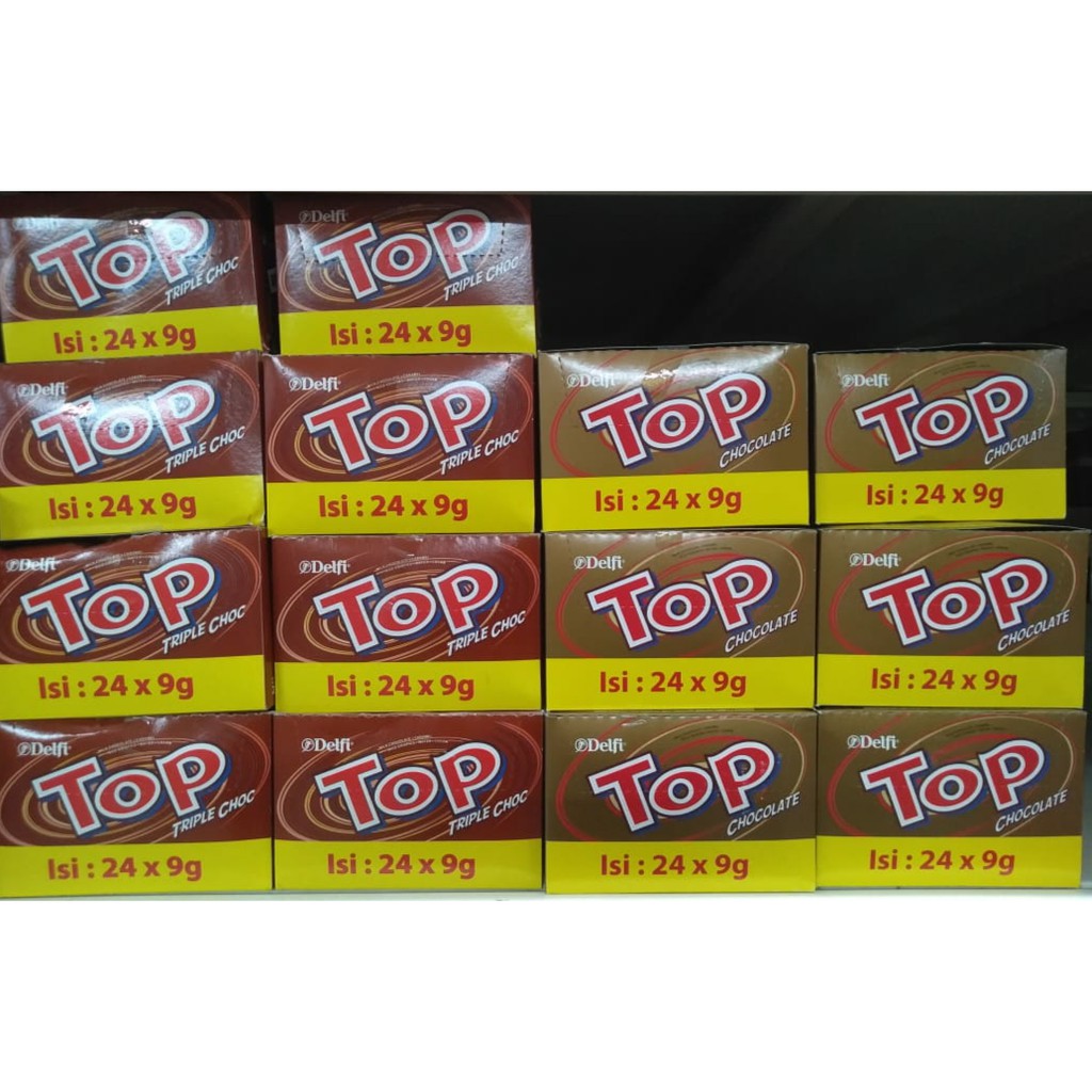 

Top Wafer Coklat Box Isi 24 All Varian Berat 216 gr
