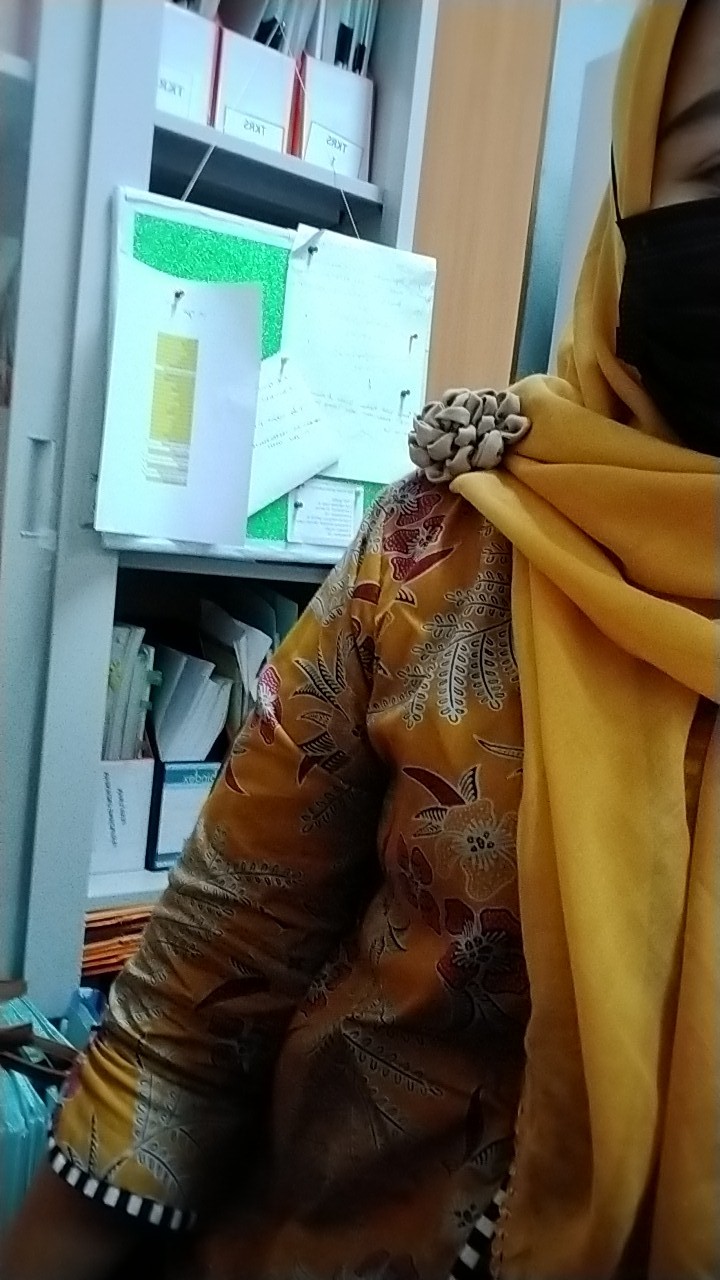 Benang Raja Atasan Blouse Batik Wanita Lengan Panjang Motif Putri Malu