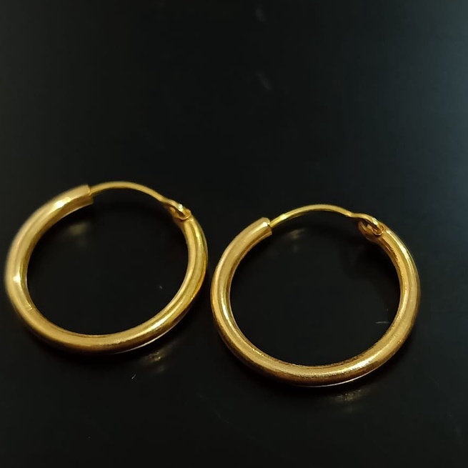 Anting Dewasa Model Ring  Emas Muda 1 gram Murah Murah