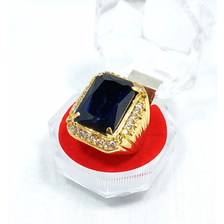TERMURAH BATU KING BLUE SAFIR CATAM TOP QUALITY SIAP PAKAI