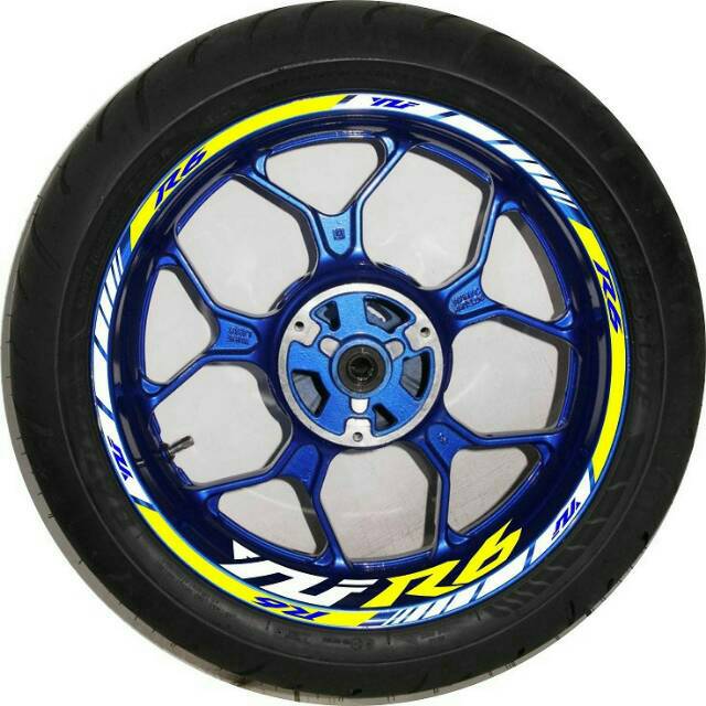 STIKER VELG DECAL VELG WHEEL STRIPING YAMAHA YZF R6