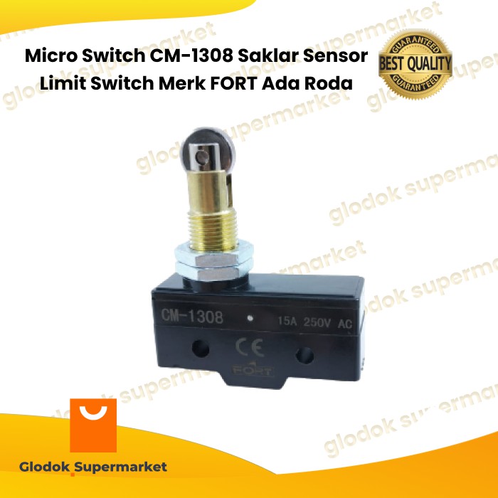 Micro Switch CM-1308 Saklar Sensor Limit Switch Merk FORT Ada Roda