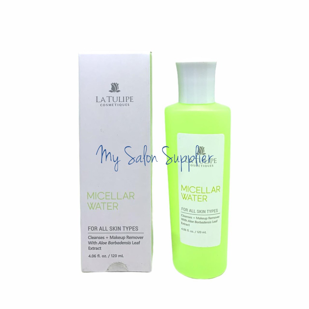 La Tulipe Micellar Water Cleanses + Make up Remover with Aloe Extract 120ml
