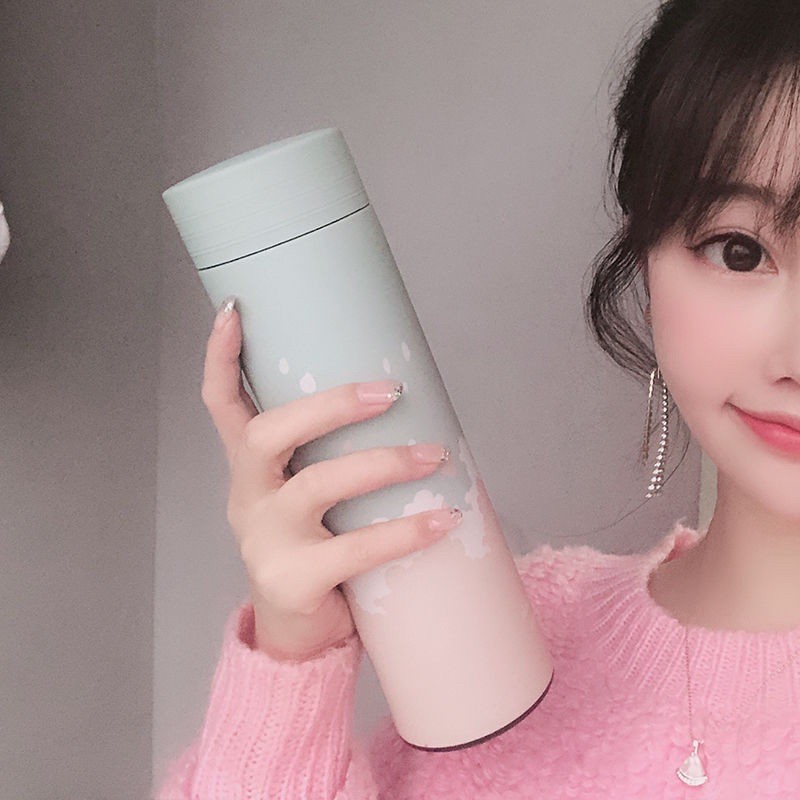 thermos botol minum air panas tahan panas stainless 24jam 500ml /unik-3
