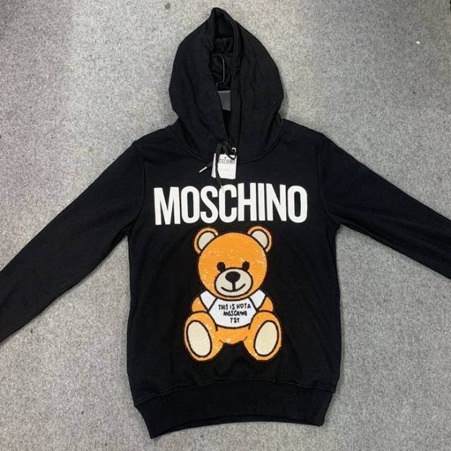 JAKET HOODIE MOSCHINO TEDDY BEAR printing  FLEECE