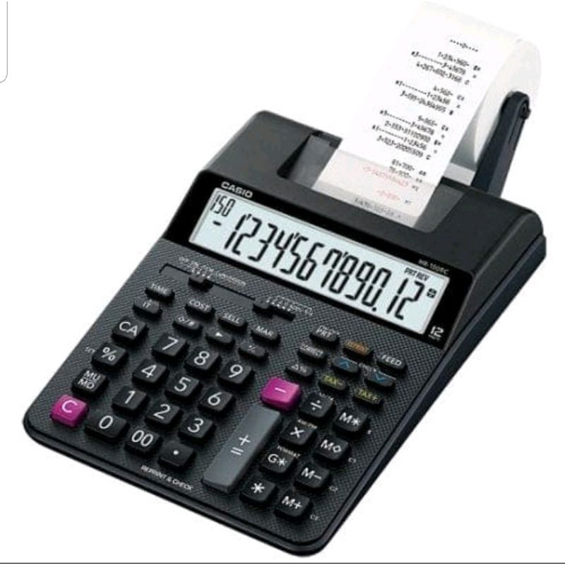 

Kalkulator calculator Casio HR 100 RC hr100rc printing print struk ori reprint check