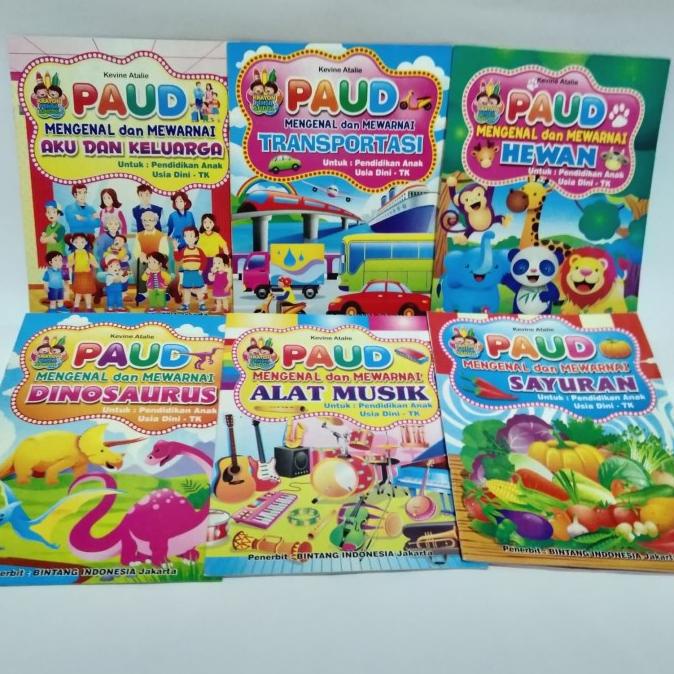 

Buku Mewarnai Anak TK dan Paud Mengenal dan Mewarnai/ HVS