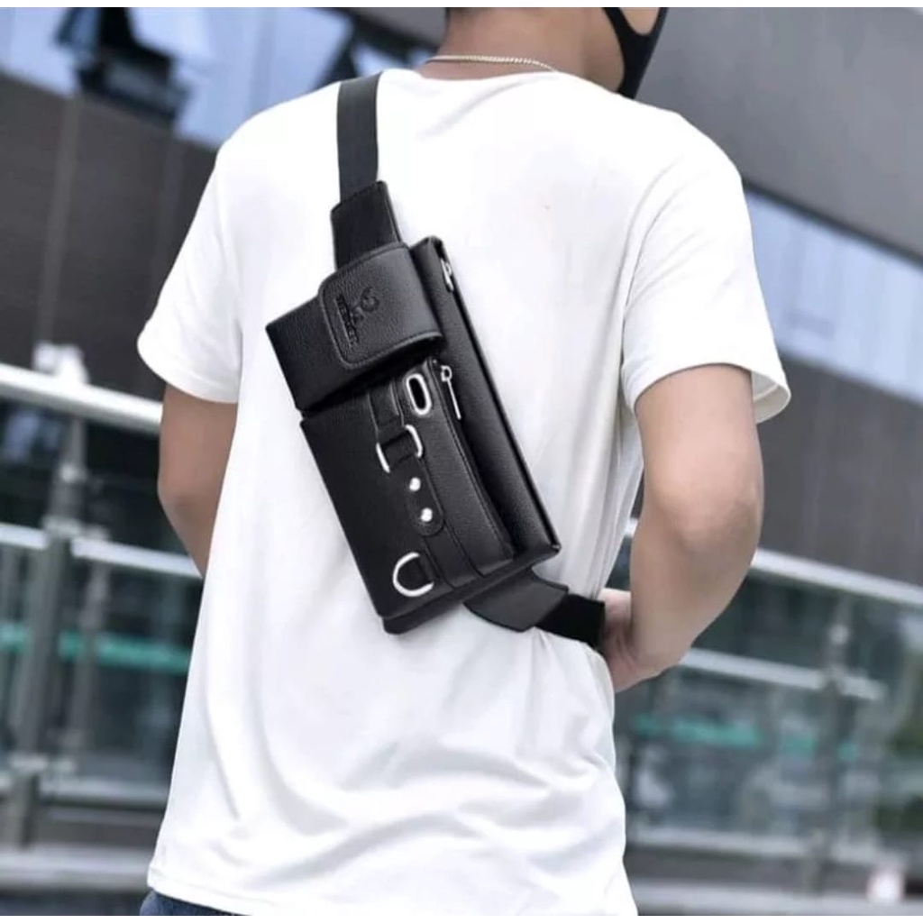 Tas Selempang Pria Kulit Anti Air