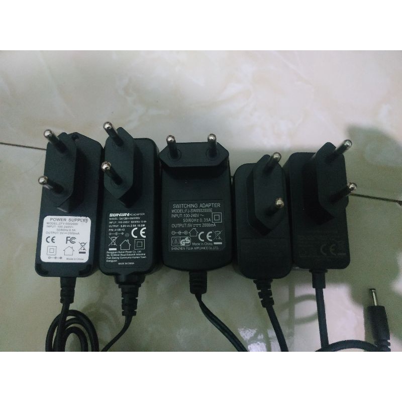 ADAPTOR 5V 2A ORIGINAL SUPPORT STB TRANVISION, POLITRON,AKARI, ONE STREAM