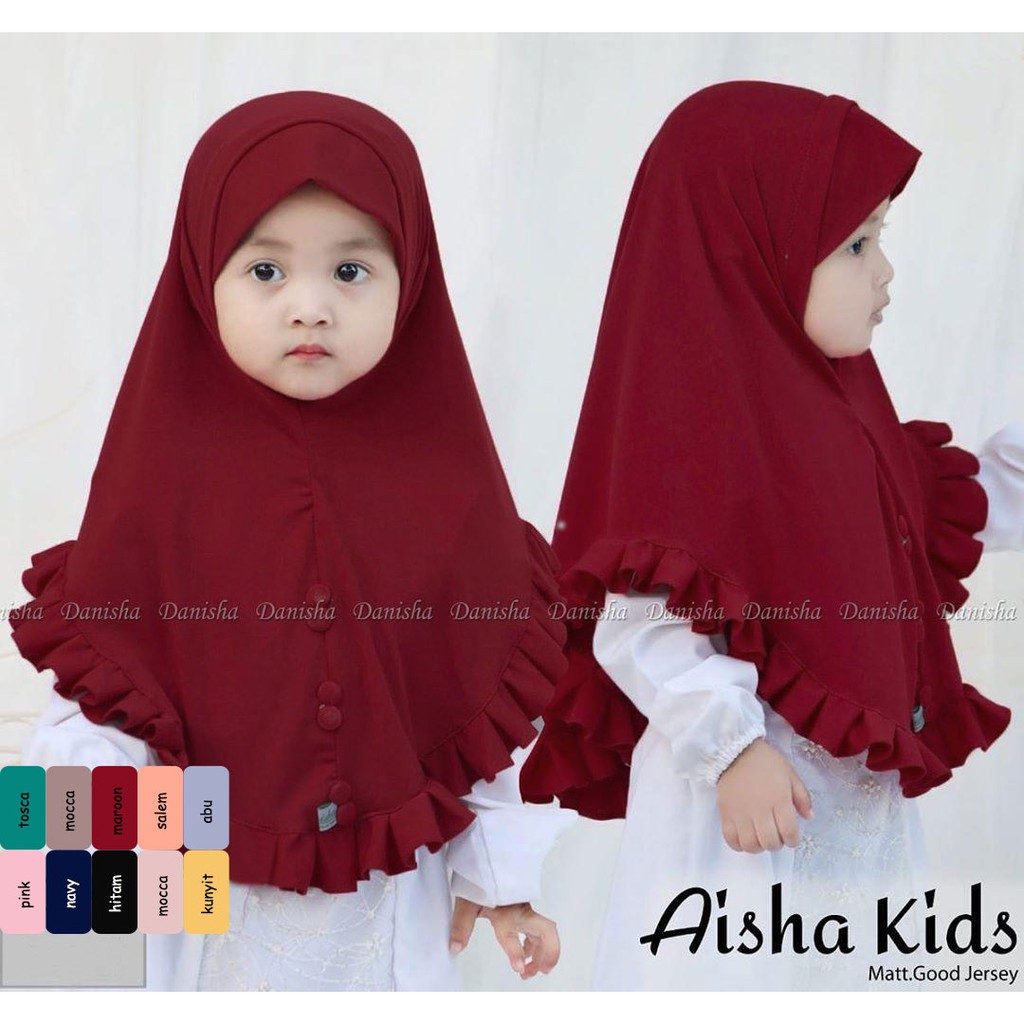 Listy Syari Kids Bergo kerudung instan / kerudung instan / daily jilbab / jilbab motif