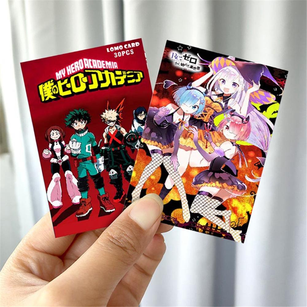 [Elegan] Kartu Pos Mini Anime Kartun Spesial Di FRANXX Haikyuu!! Kartu Ucapan Fans Collection My Hero Academia