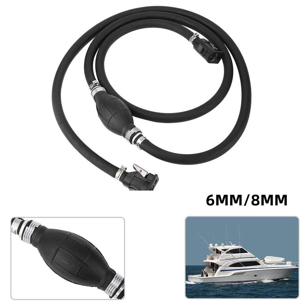 Preva Selang Gas Rakitan Jalur6/8MM Portable Boat Tempel Alat Transfer Bensin Solar Fuel Pump Siphon Pipe