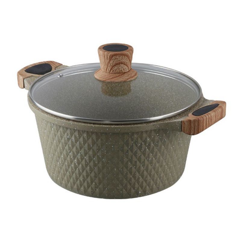 Casserole 20cm with lid stein(Diamond)
