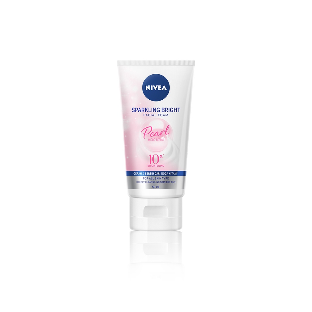 Nivea Facial Foam NFC Sparkling Bright Pearl 50ml 100ml - Nivea Facial Foam Original BPOM