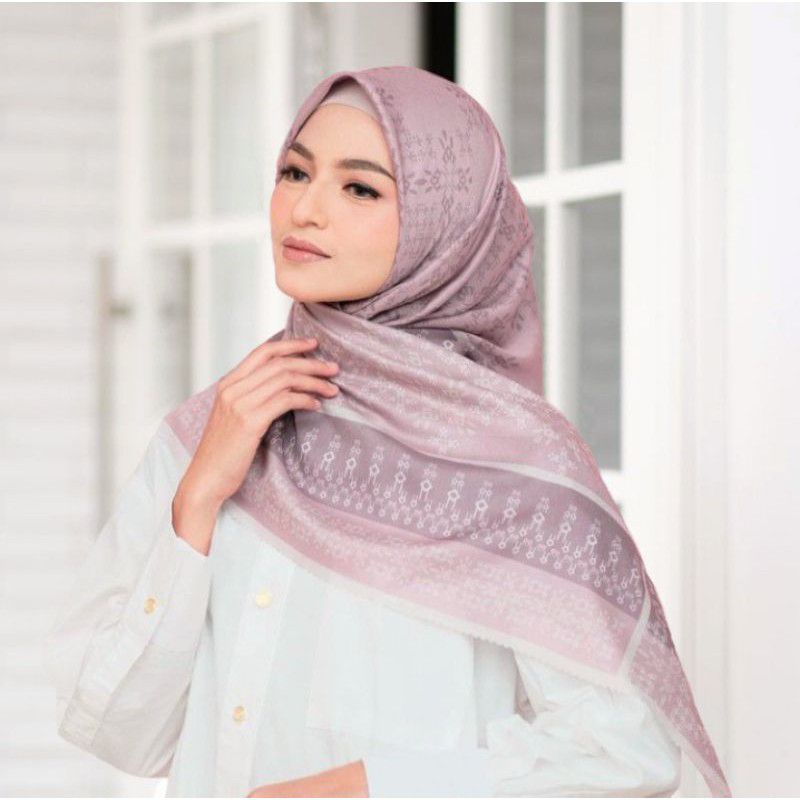 Terbaru  Hijab Voal Segiempat Motif Jihan Kerudung Segiempat Motif Jilbab Voal
