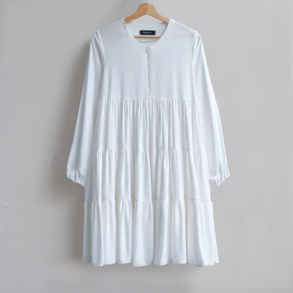 Tq88indonesia Baju Tunik VIVARA Terbaru / Busana Muslim Wanita Terbaru / Tunik Rempel Polos / Ootd / Outfit