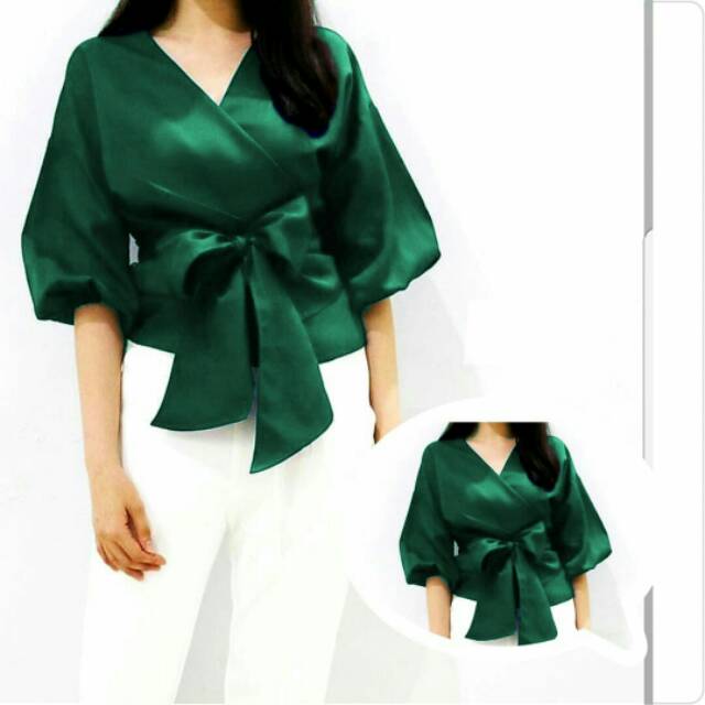 JC/MC/SS Blouse ribboni /Blouse Miya /Blouse wanita pita terbaru (5 warna)