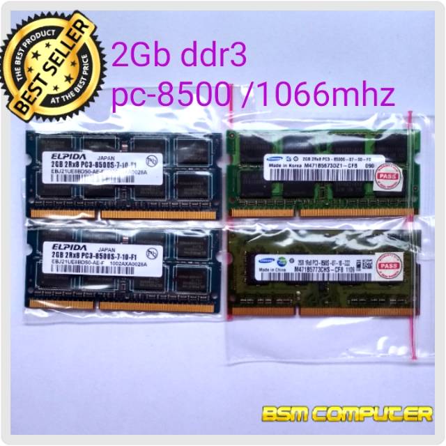 2Gb Sodimm Ddr3 2Rx8 PC3-8500 Ram memori Laptop Mac Mini Pc 1066mhz 1067mhz pc-8500 Pc8500 samsung
