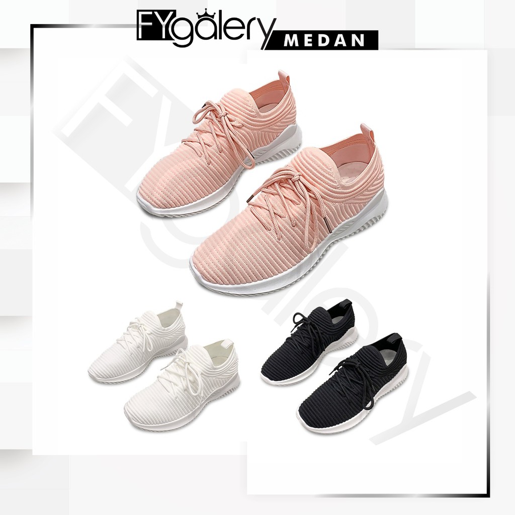 FygaleryMedan SHS031 Sepatu Sneakers Wanita Kasual Bertali Ulzzang Korea Style Woman Casual Fashion Shoes Murah