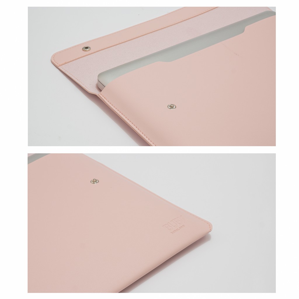 Tas Laptop 13 inch Sleeve Case Macbook Bubm Waterproof - Pink