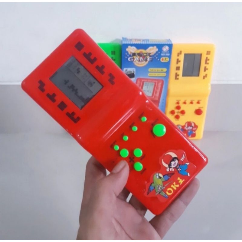 Mainan Brick Game Tetris Gimbot Jadul - Game boy Anak Laki Perempuan