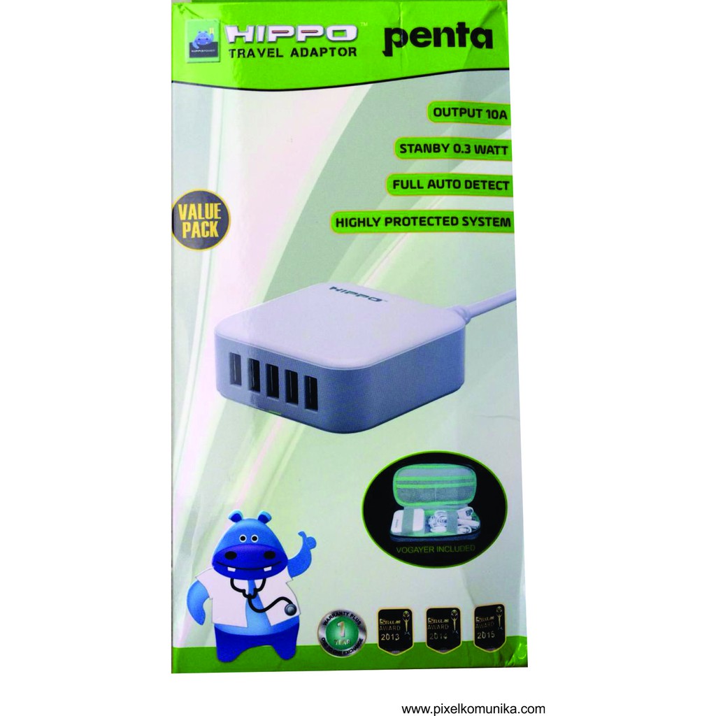 Travel Charger Adaptor Hippo Penta ( 5PortUSB )