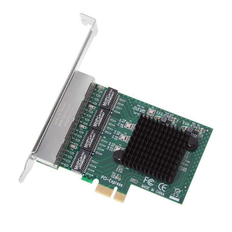 PCIE LAN Card 4 Port Gigabit Realtek PCI Ethernet Quad Port High Speed