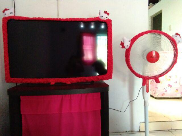 Home Set Bando Tv Dan Kipas Bahan Bulu Snail