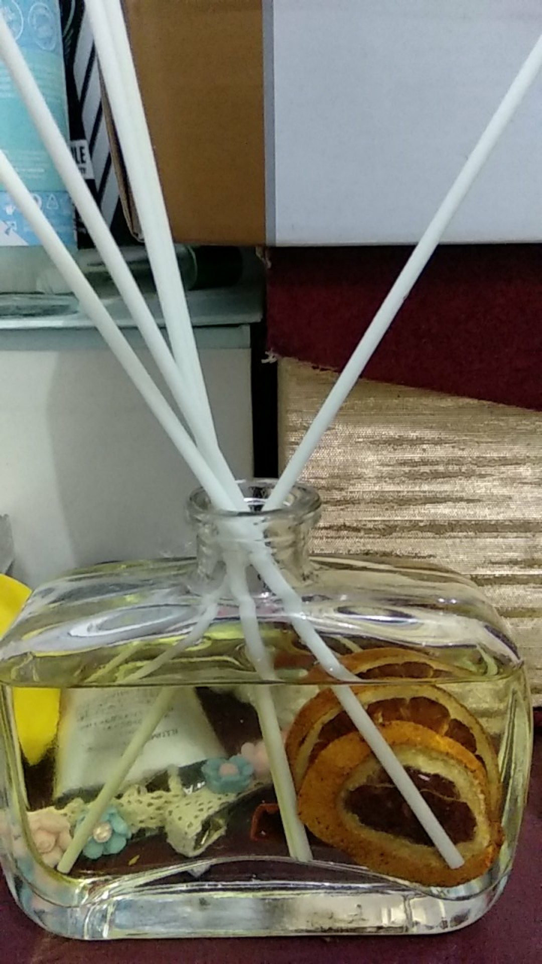 Reed Diffuser 100 Ml Aroma Difuser Dengan Bunga Asli Stick Rattan Rotan Aromatherapy Wiachnn