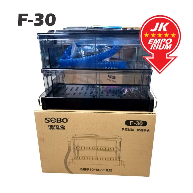 Sobo F-30 (1 feet) Trickle Drip Filter Box 2 Layers 30cm Aquarium Top
