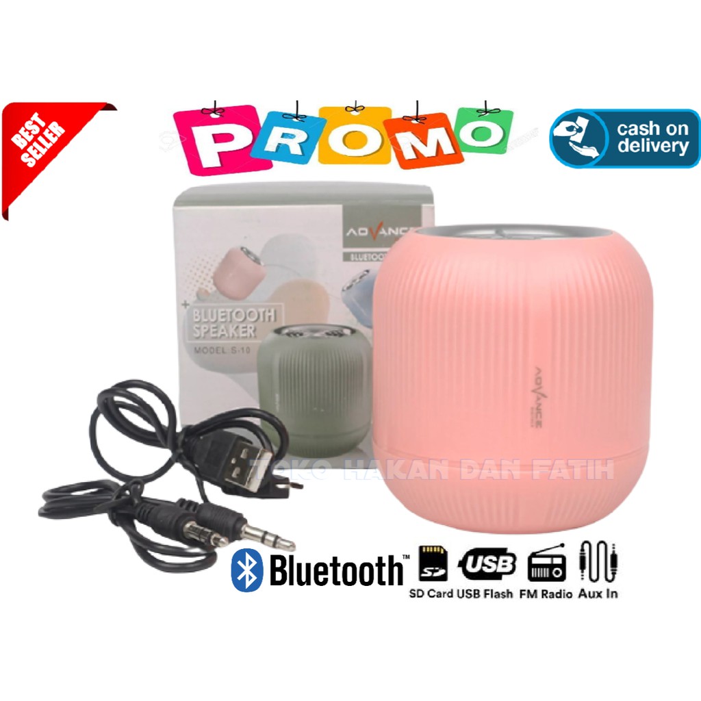 Advance Speaker Mini Aktif S-10 Bluetooth / Speaker Bluetooth Advance S-10 Musik Box Mini Bluetooth