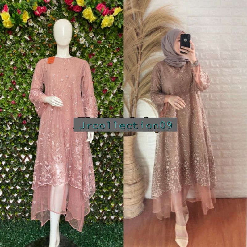 Dress kondangan / dress lamaran / dress wisuda / midi dress / dress modern /  DRESS FAVORIT