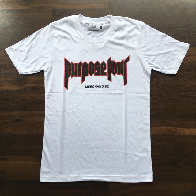 KAOS PURPOSE TOUR MERCHANDISE LOGO PREMIUM PUTIH SKD KAOS IMPORT KOREA KS