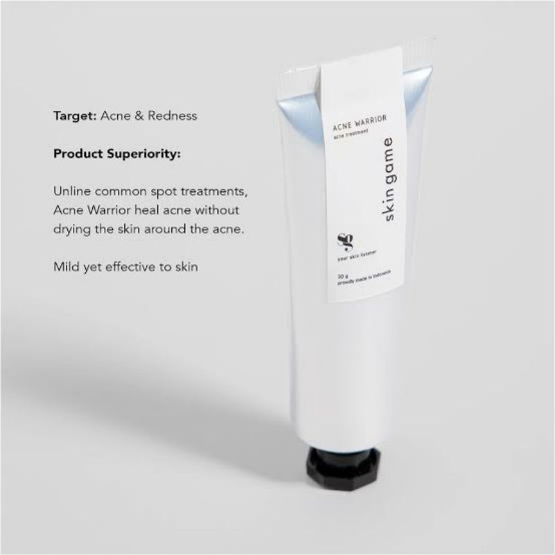 Skin Game Acne Warrior 30 gr (New Full Size ORI)