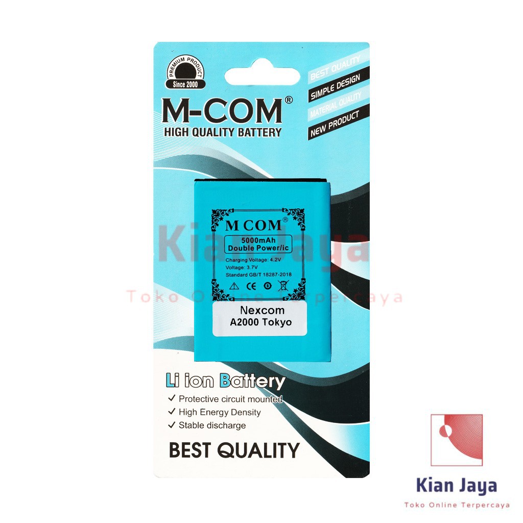 MCOM Baterai Hp Nexcom A2000 Tokyo Original Double Power Batrai Batre Battery Ori